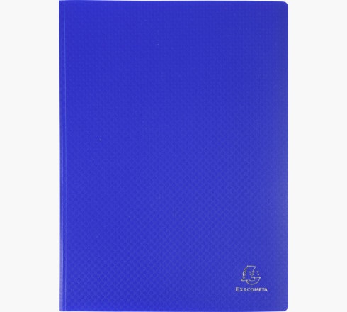 Exacompta Portalistini A4 20 buste in Polipropilene Morbido Opaco - Finitura Goffrata Antiriflesso - Colori Assortiti