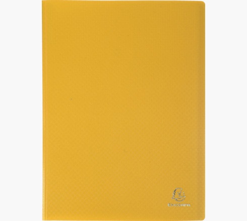 Exacompta 8550E Portalistini A4 in Polipropilene Morbido - 50 Buste Leggermente Goffrate Antiriflesso, Colori Assortiti