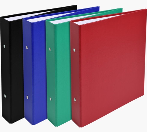 Exacompta 51070E Raccoglitore Foderato Polipropilene A5 con 2 Anelli Tondi Ø 25 mm - Capacità 200-250 Fogli - Colori Assortiti