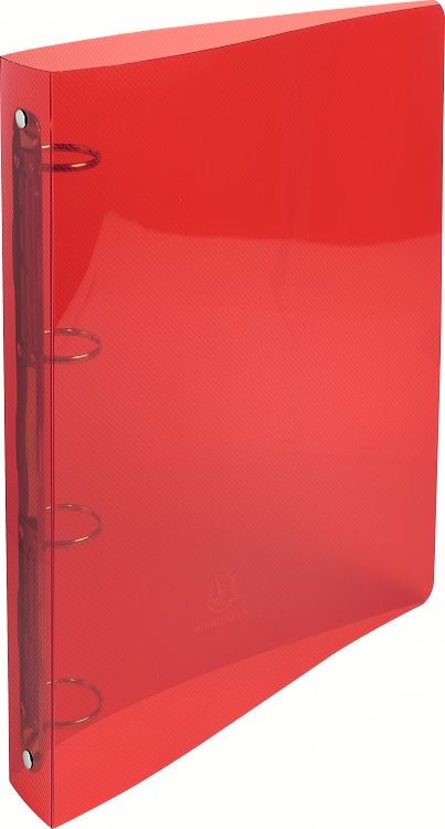 Exacompta Raccoglitore Rigato Crystal Colours - PPL - 4 Anelli Tondi 30 mm - Dorso 40 mm - Dimensioni 22 x 30 cm - Colori Assortiti - Conf. 20 Pezzi