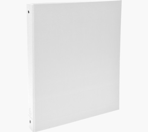 Exacompta 51378E Raccoglitore A4 Bianco - 4 Anelli Tondi 30 mm - Dorso 40 mm - Dimensioni 26x32 cm - Polipropilene Foderato