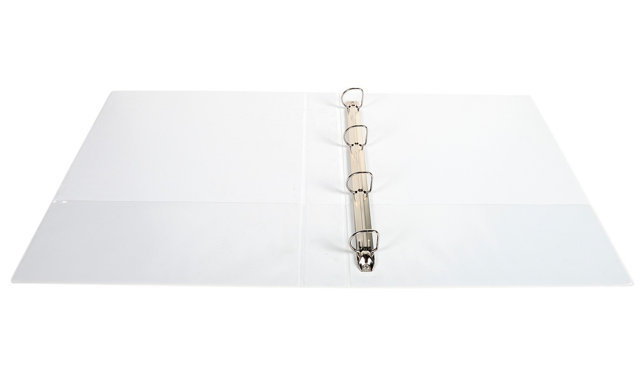 Exacompta Raccoglitore Personalizzabile Kreacover A4 Maxi 4 Anelli a D 30 mm Bianco - Modello 51942E