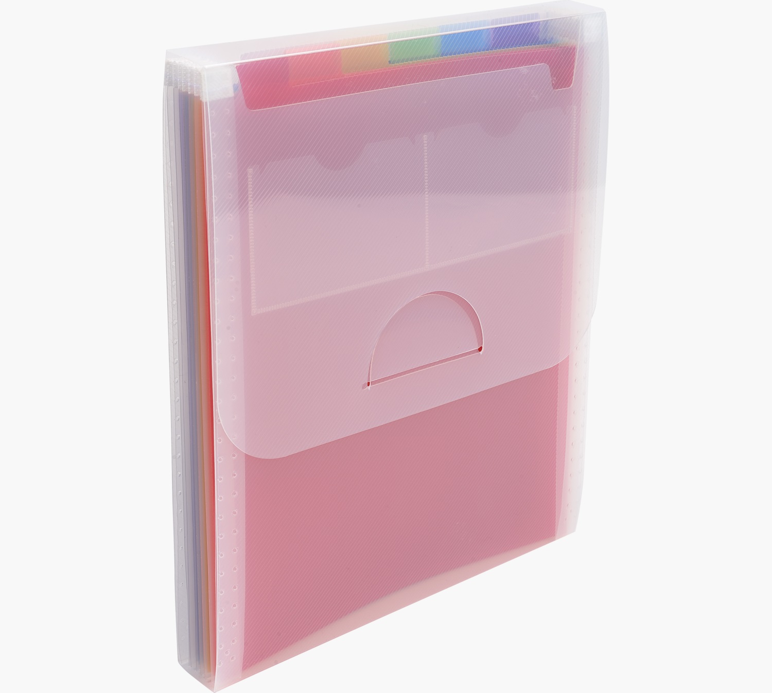 Exacompta Classificatore Valigetta Verticale Cristallo - 25,5 x 30,5 cm - 6 Tasche - Polipropilene (PP)