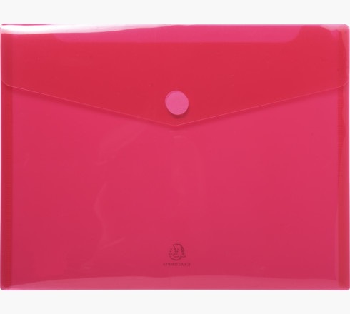 Exacompta Buste A4 con Chiusura in Velcro - Confezione da 5 Colori Assortiti, 24x32 cm