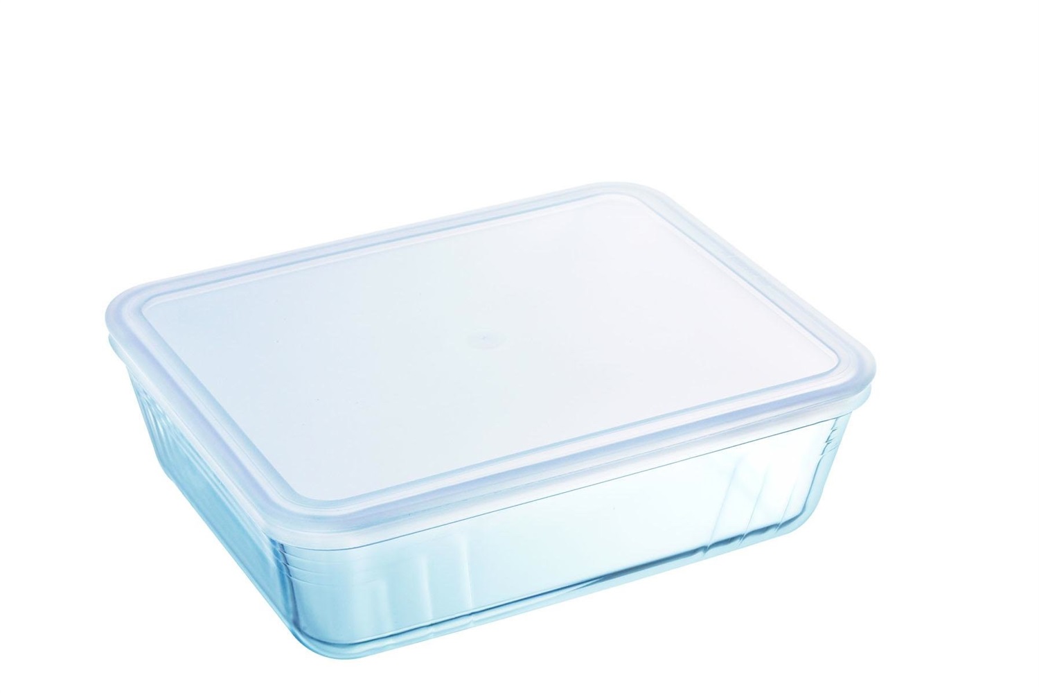 Pyrex Cook&Freeze Contenitore Rettangolare in Vetro Borosilicato con Coperchio 25 x 19 x 8 cm, 2.6 l - Termoresistente e Idoneo per Microonde