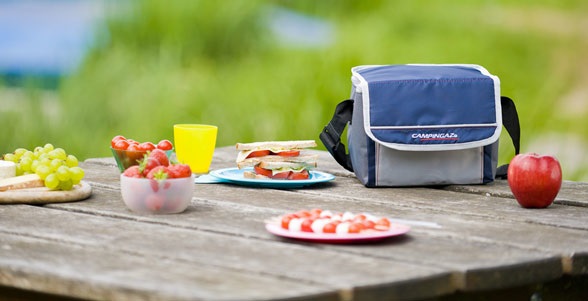 Campingaz Fold'N Cool Borsa Termica 5 L Dark Blue - Nylon 70D, Tracolla Regolabile, Tasca Frontale