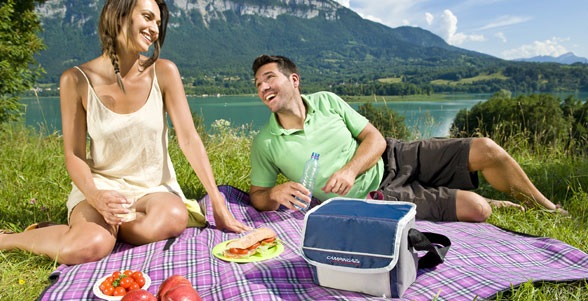 Campingaz Fold'N Cool Borsa Termica 5 L Dark Blue - Nylon 70D, Tracolla Regolabile, Tasca Frontale