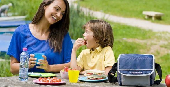 Campingaz Fold'N Cool Borsa Termica 5 L Dark Blue - Nylon 70D, Tracolla Regolabile, Tasca Frontale