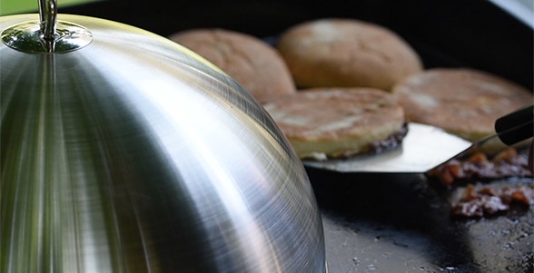 Campingaz Spatola per Plancha in Acciaio Inossidabile - Lavabile in Lavastoviglie, Impugnatura Comoda, 100 mm x 350 mm