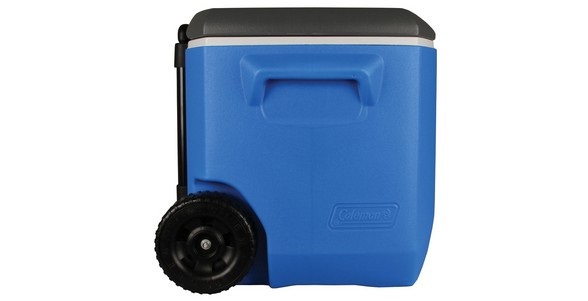 Coleman 60QT Performance Wheeled Cooler - Borsa Frigo Termica 56L con Isolamento in Schiuma PU, Ruote e Maniglia Telescopica