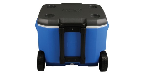 Coleman 60QT Performance Wheeled Cooler - Borsa Frigo Termica 56L con Isolamento in Schiuma PU, Ruote e Maniglia Telescopica
