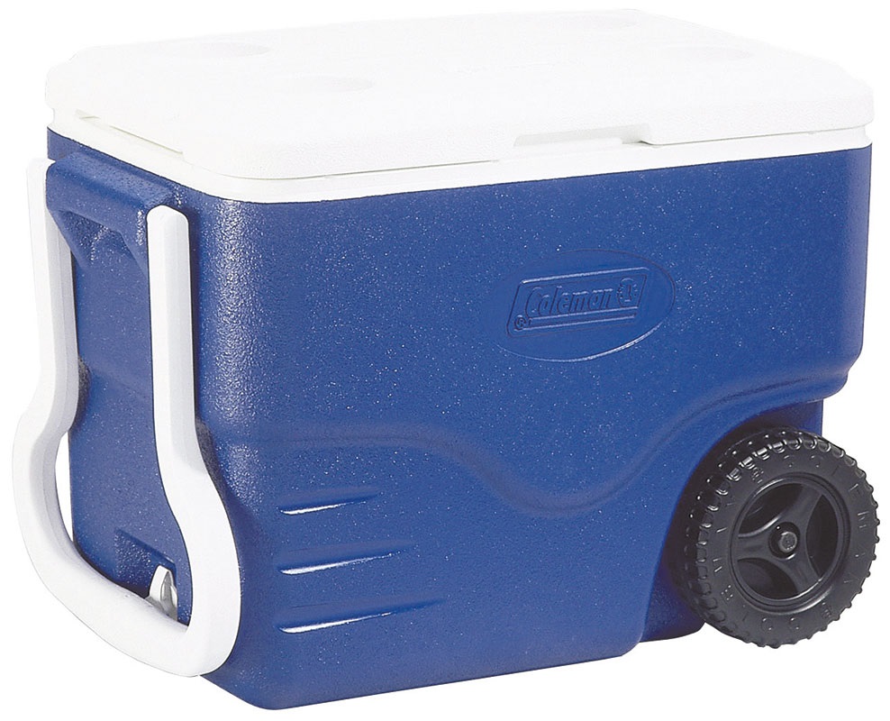 Coleman Frigorifero Portatile 40QT 37,5L Blu e Bianco con Ruote e Ottimo Isolamento