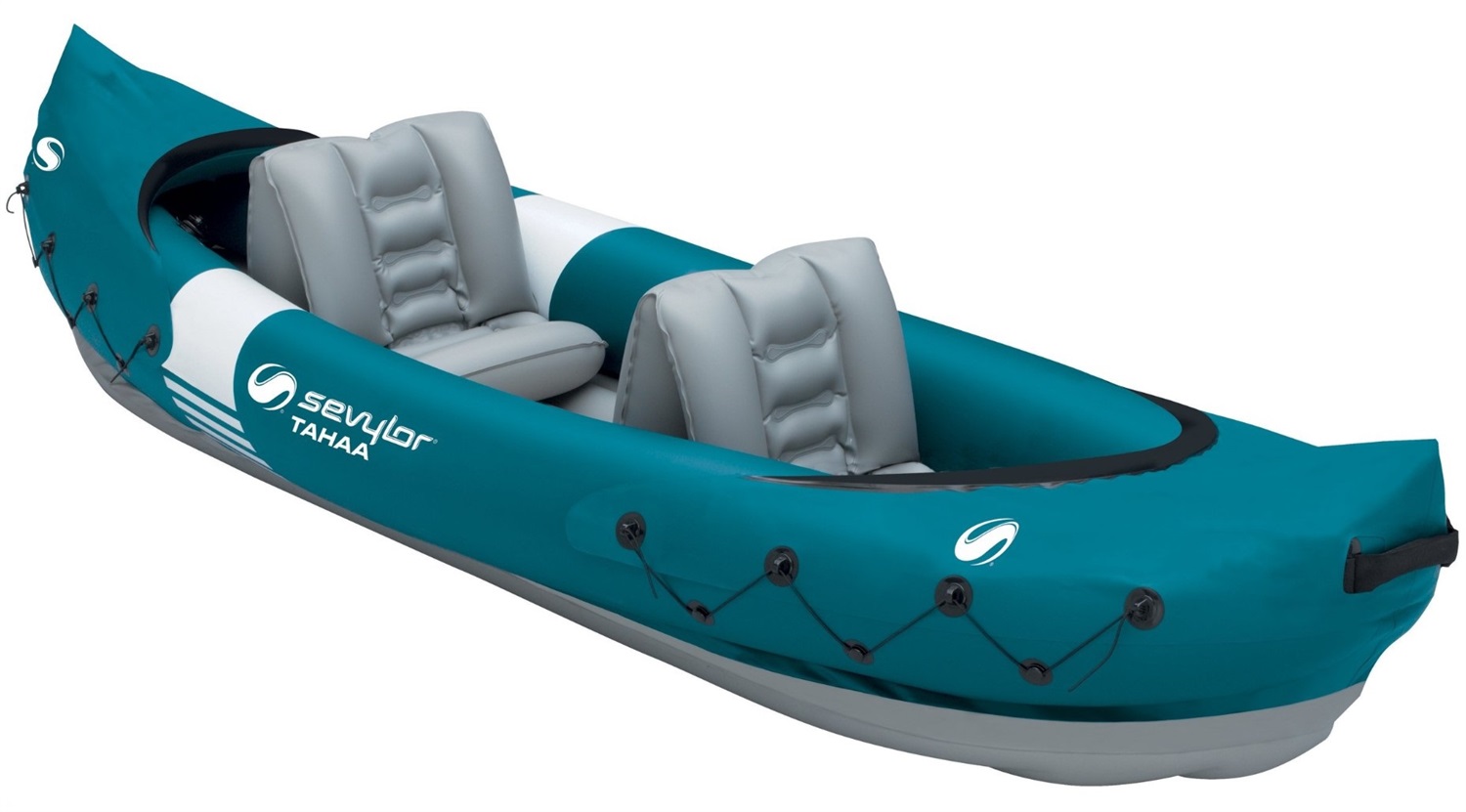 Sevylor Tahaa Canoa Gonfiabile 2 Posti 312x92 cm in PVC Blu con Pareti Laterali Rialzate