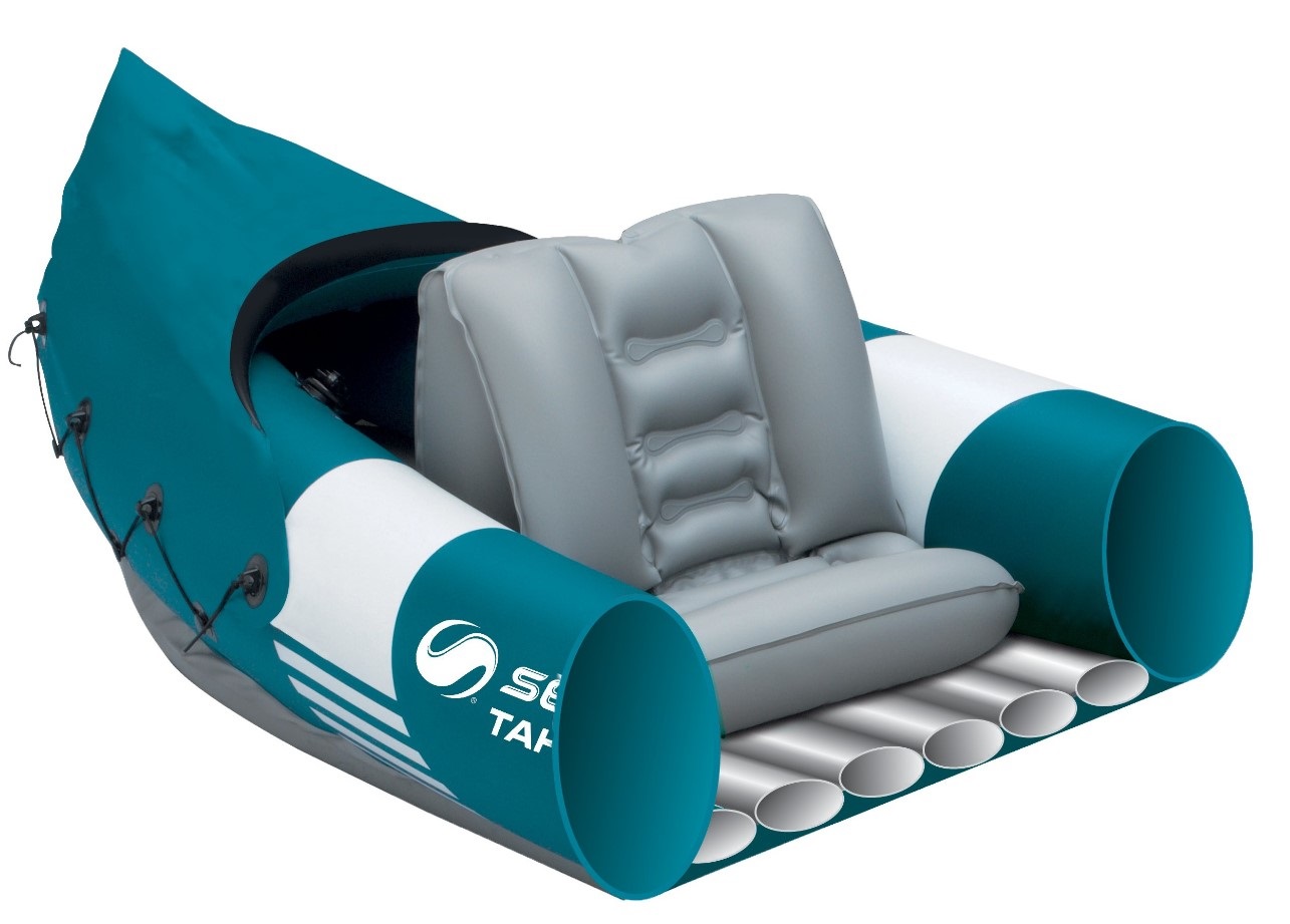 Sevylor Tahaa Canoa Gonfiabile 2 Posti 312x92 cm in PVC Blu con Pareti Laterali Rialzate