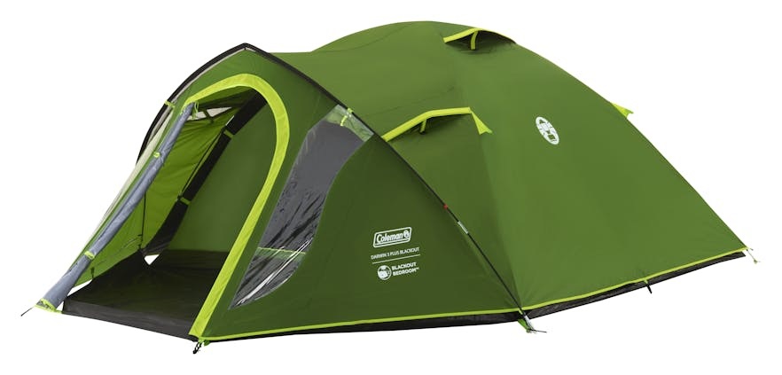 Coleman Darwin 3 Plus BlackOut - Tenda a cupola per 3 persone, impermeabile 4500 mm, leggera e con camera da letto oscurata