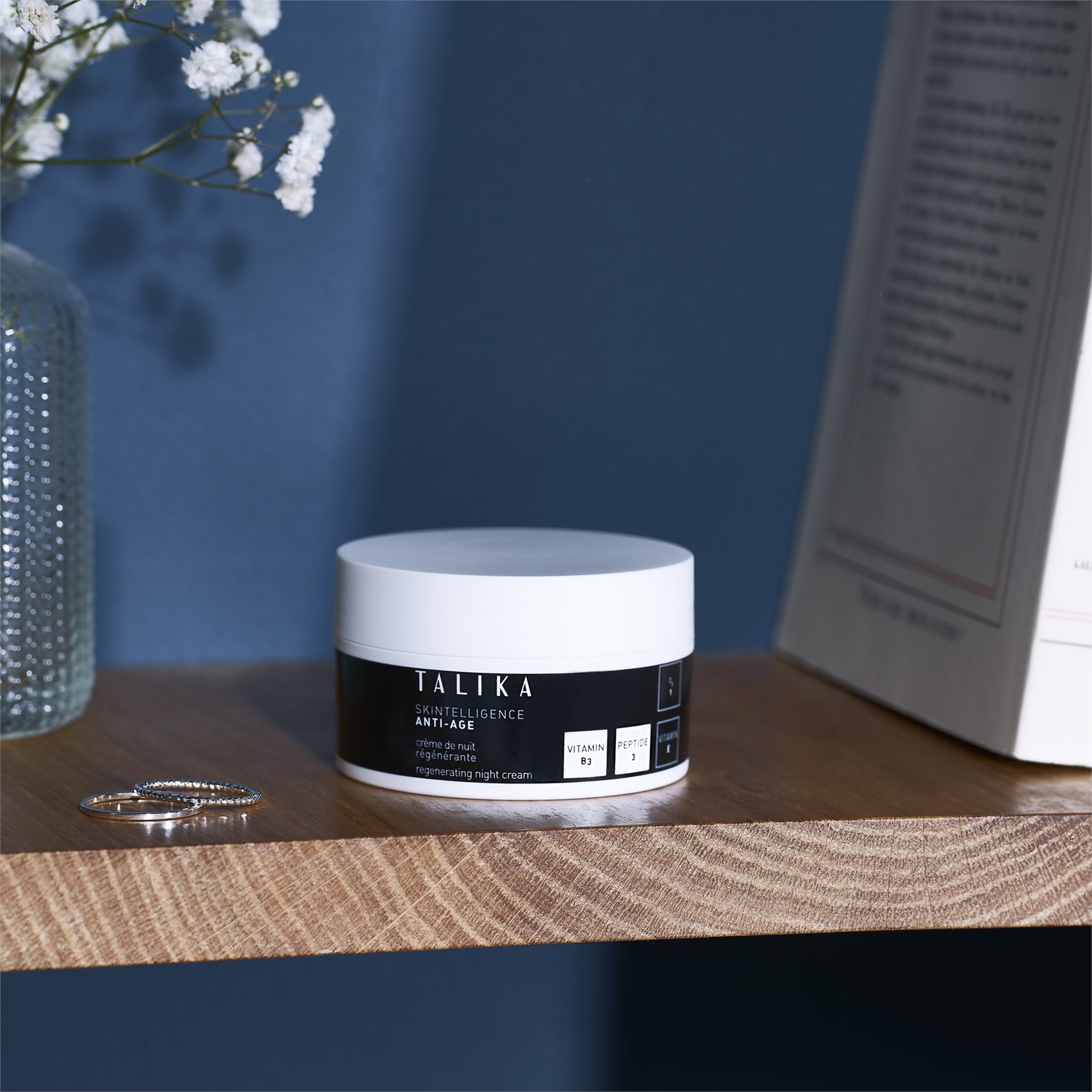 Talika Skintelligence Anti-Age Regenerating Night Cream 50 ml - Crema da Notte per Viso e Collo