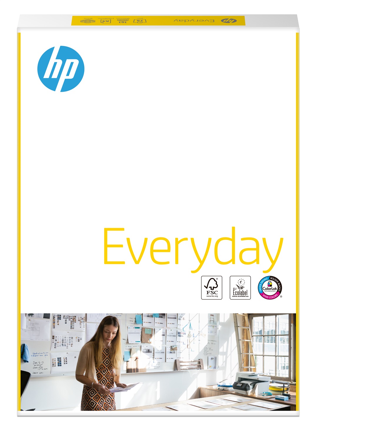 HP Everyday Carta A4 75g - Risma da 500 fogli per Stampa Laser/Inkjets - Dimensioni 210x297 mm