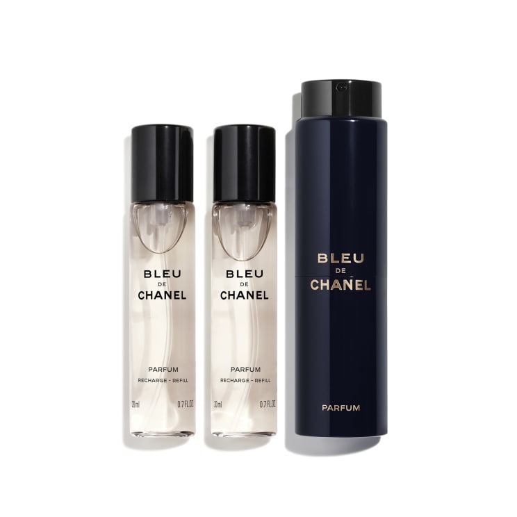 Chanel Bleu de Chanel Profumo da Uomo - Eau de Parfum 3 x 20 ml con Twist & Spray