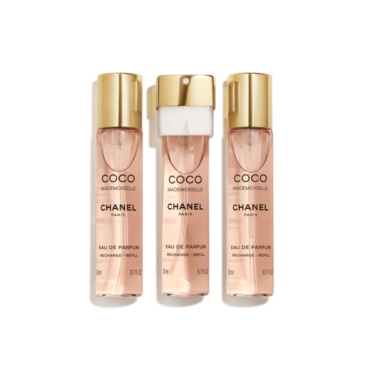 CHANEL Coco Mademoiselle Eau de Parfum Ricariche 3 x 20 ml - Twist and Spray