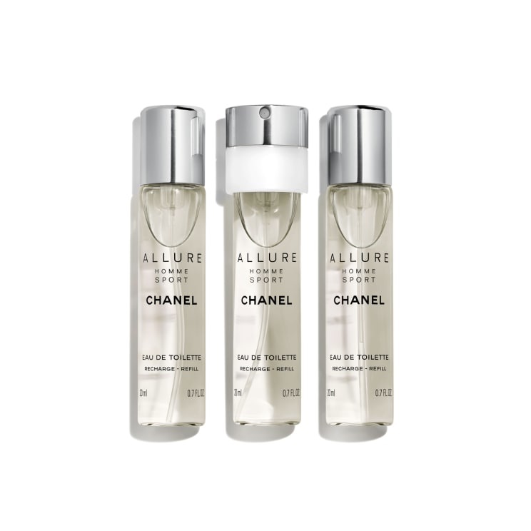CHANEL Allure Homme Sport Eau de Toilette Ricariche 3 x 20 ml - Fragranza Fresca e Sensuale per Uomini Sportivi