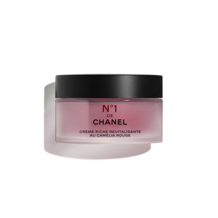 CHANEL N°1 Crema Ricca Rivitalizzante 50g - Trattamento Viso 24 Ore con Camelia Rossa, Antirughe e Nutriente