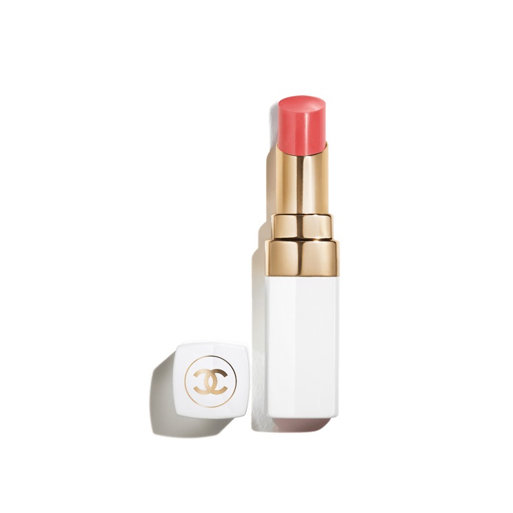 CHANEL Rouge Coco Baume 916 Flirty Coral - Balsamo Idratante Colorato 3g con Doppia Funzione: Colore e Trattamento
