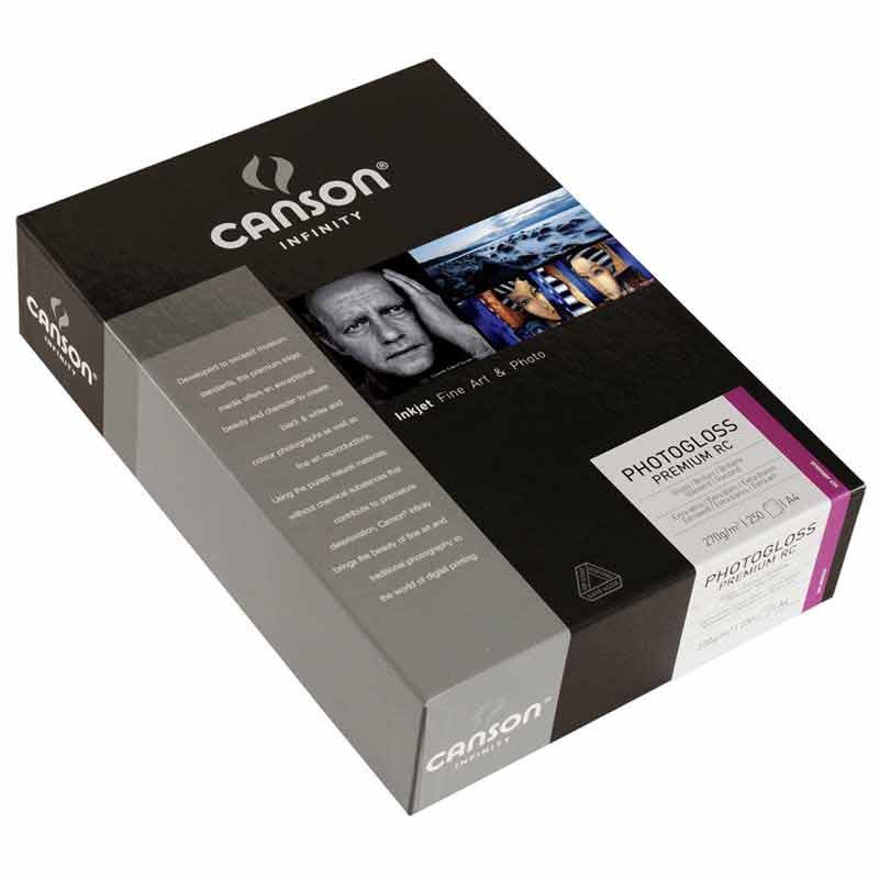 Canson Infinity PhotoGloss Premium RC 270 g/m² - Carta Fotografica A3, 25 Fogli, Ottima Riproduzione Colori