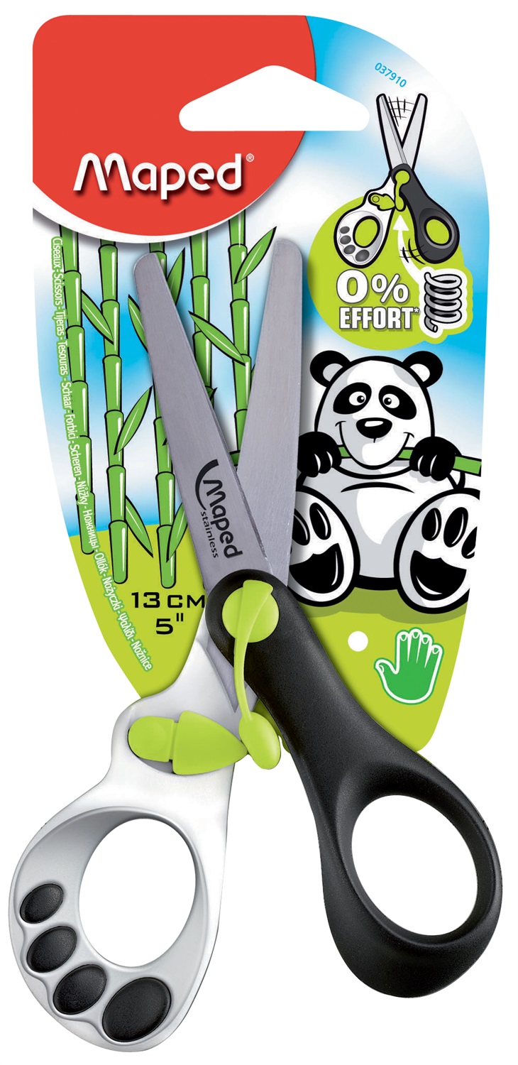 Maped Forbice Koopy 13 cm con apertura automatica e punta arrotondata, colori assortiti
