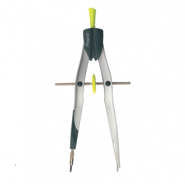 Maped Balaustrone Precision System - Compasso da disegno tecnico con diametro max 300mm, 3 pezzi, adattatore universale e astuccio per mine
