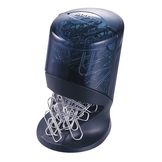 Maped 537500 Dispenser per Fermagli in Plastica Nero e Blu