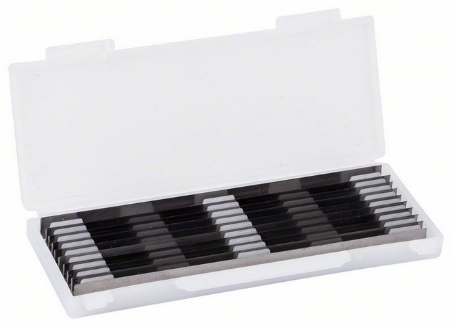 Bosch Lama per Pialla Dritta in Metallo Duro 82,4 x 5,5 mm, Angolo 40°, Confezione da 10 pz