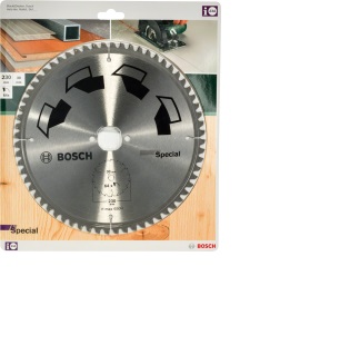 Bosch Lama per Sega Circolare Special 230mm - 64 Denti, Universale per Legno e Plastica