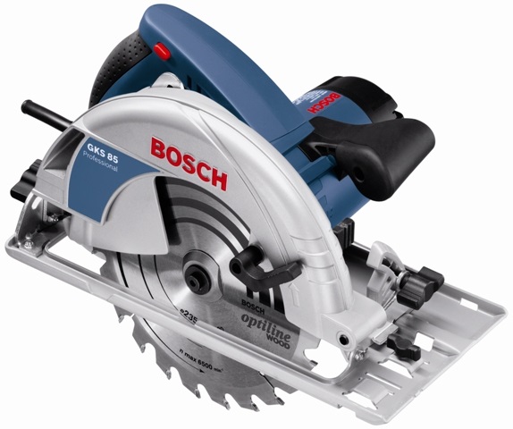 Bosch GKS 85 Sega Circolare 2200 W, Lama Ø235 mm, Profondità di Taglio Max 85 mm, 5000 Giri/min