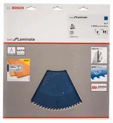 Bosch Best for Laminate - Lama Circolare 30,5 cm per Taglio di Pavimenti in Laminato