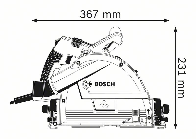Bosch GKT 55 GCE Sega Circolare Professionale 1400W, Lama Ø 165 mm, 6250 Giri/min, Inclusa L-Boxx e Lama per Legno