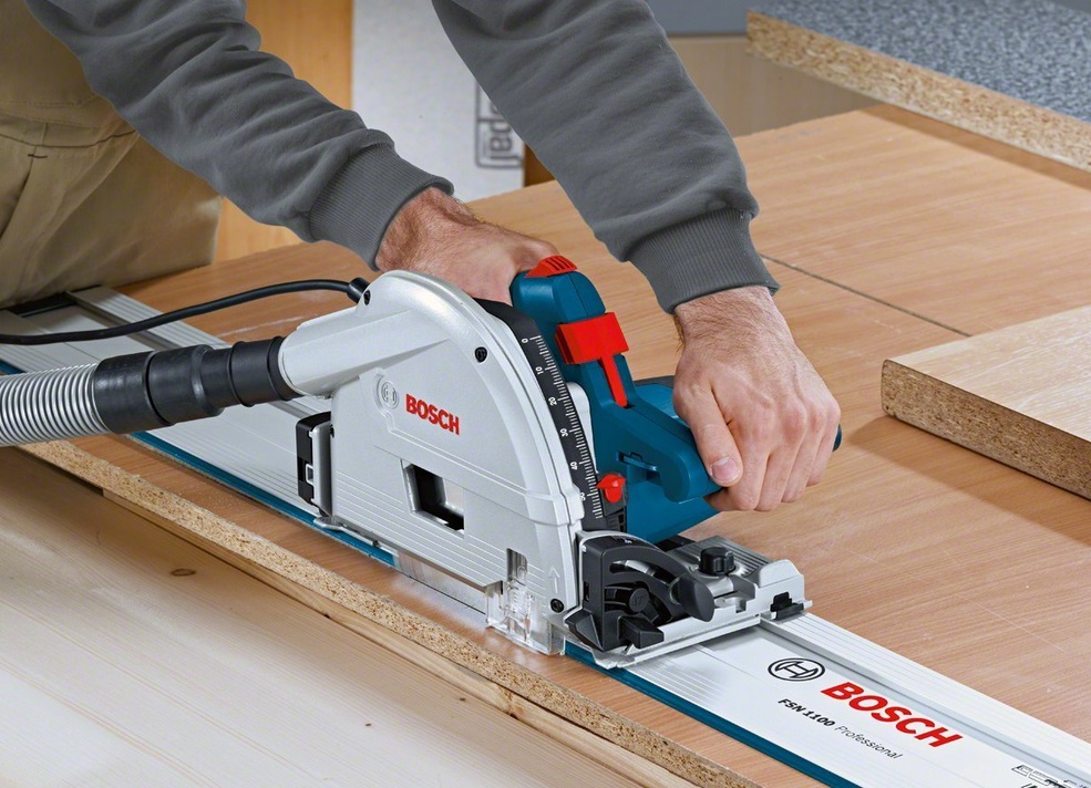 Bosch FSN 1100 Binario Guida 1100 mm - Compatibile con Seghe Circolari e Fresatrici
