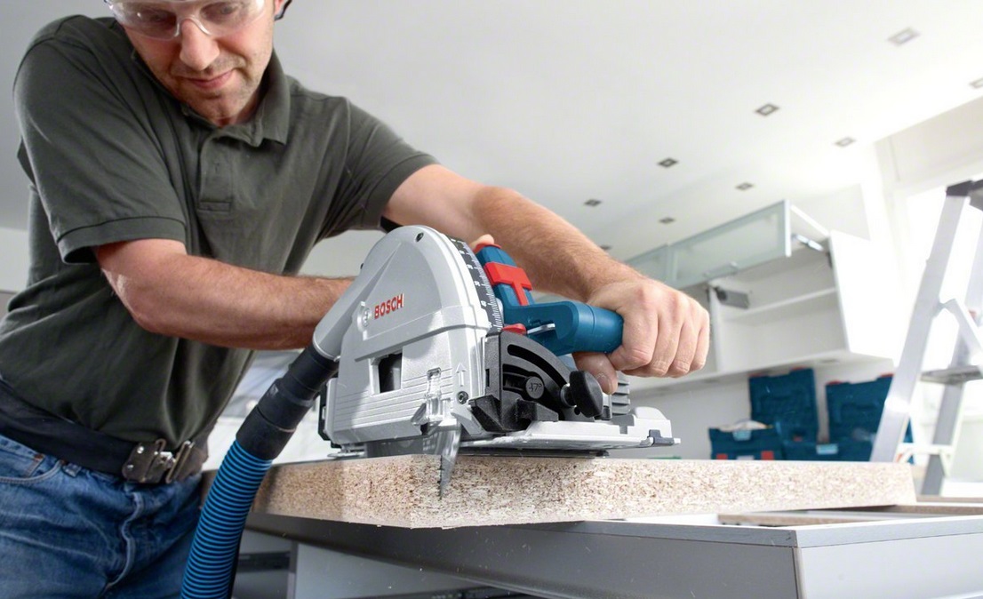 Bosch FSN 1100 Binario Guida 1100 mm - Compatibile con Seghe Circolari e Fresatrici