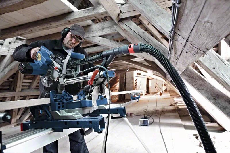 Bosch GCM 8 SJL Professional - Troncatrice Radiale 1600 W, 5500 Giri/min, Capacità di Taglio Orizzontale 312 mm, Impostazione Mitra 52°/60°, Ø Lama 216 mm