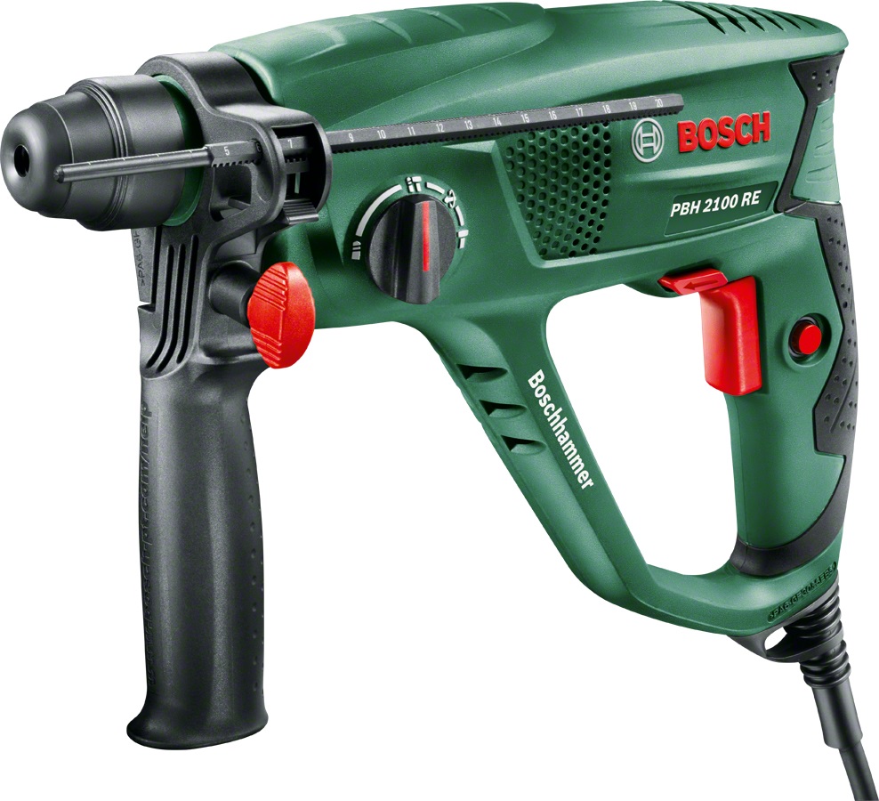 Bosch PBH 2100 RE - Martello Perforatore Elettrico 550 W, 2300 Giri/min, SDS-plus, Compatto e Leggero