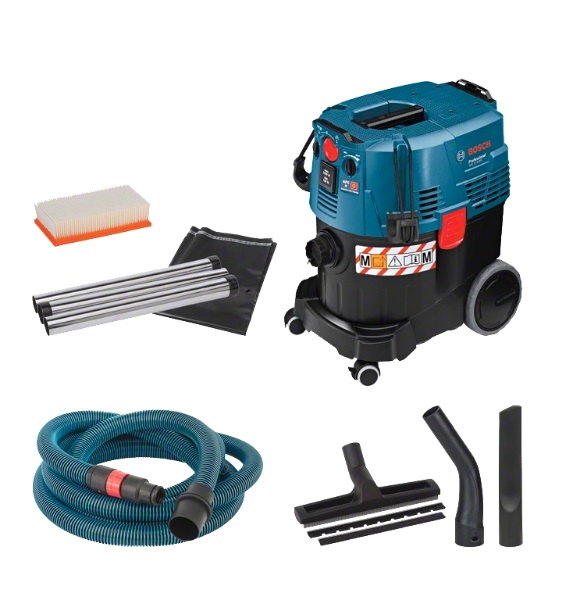 Bosch GAS 35 M AFC Professional Aspiratore a Umido e Secco 35 L 1380 W Nero/Blu