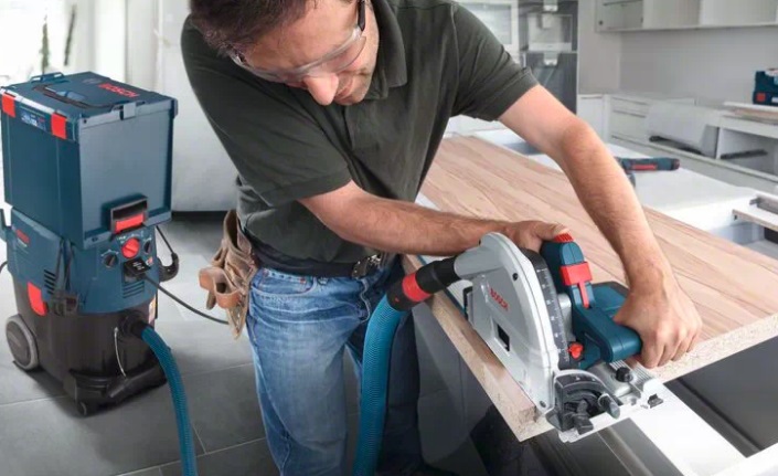 Bosch GAS 35 M AFC Professional Aspiratore a Umido e Secco 35 L 1380 W Nero/Blu
