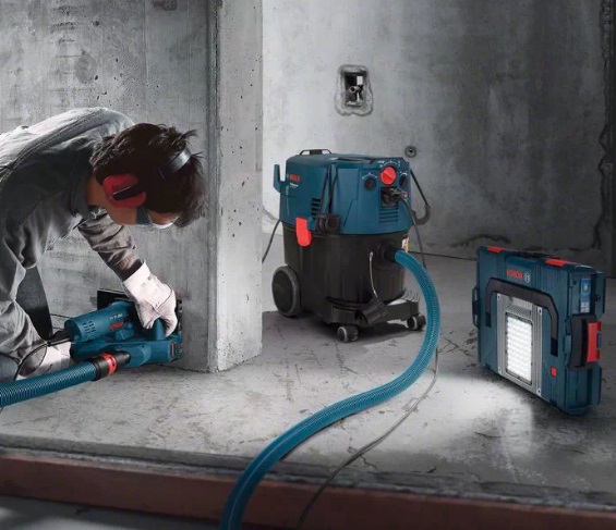 Bosch GAS 35 M AFC Professional Aspiratore a Umido e Secco 35 L 1380 W Nero/Blu