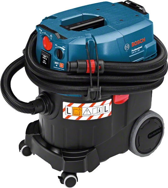 Bosch GAS 35 L AFC Professional Aspirapolvere 1380 W Umido e Secco, Senza Sacchetto, Capacità 35 L, Nero e Blu