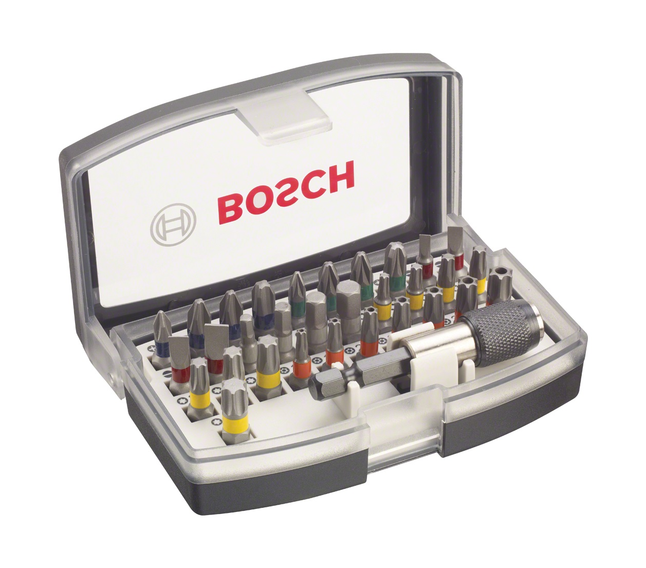 Bosch Set di Punte per Trapano 2607017319 - 32 Pezzi con Custodia e Clip da Cintura