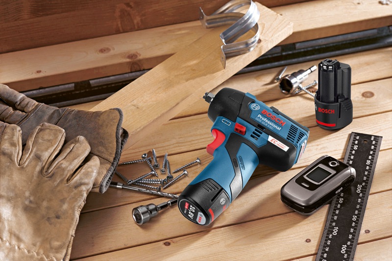 Bosch GDS 12V-115 Professional Avvitatore a Massa Battente a Batteria 3/8'' 2600 Giri/min 115 Nm Blu