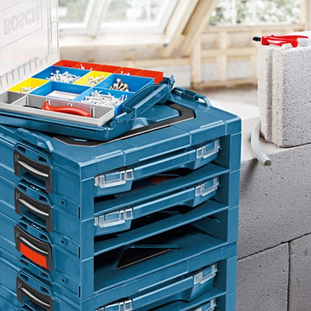 Bosch i-BOXX 72 Maletín con Set di 10 Pezzi - Materiale ABS, Dimensioni 315x375x70 mm, Peso 0,9 kg