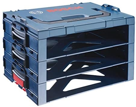 Bosch Professional 1600 A001SF i-boxx Mensola Blu, 3 Pezzi con Blocco Automatico e Sistema di Chiusura Brevettato
