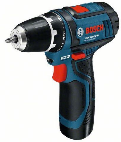 Bosch GSR 10,8-2-LI Professional Trapano Avvitatore 12V, Coppia di Serraggio 30 Nm, Design Compatto