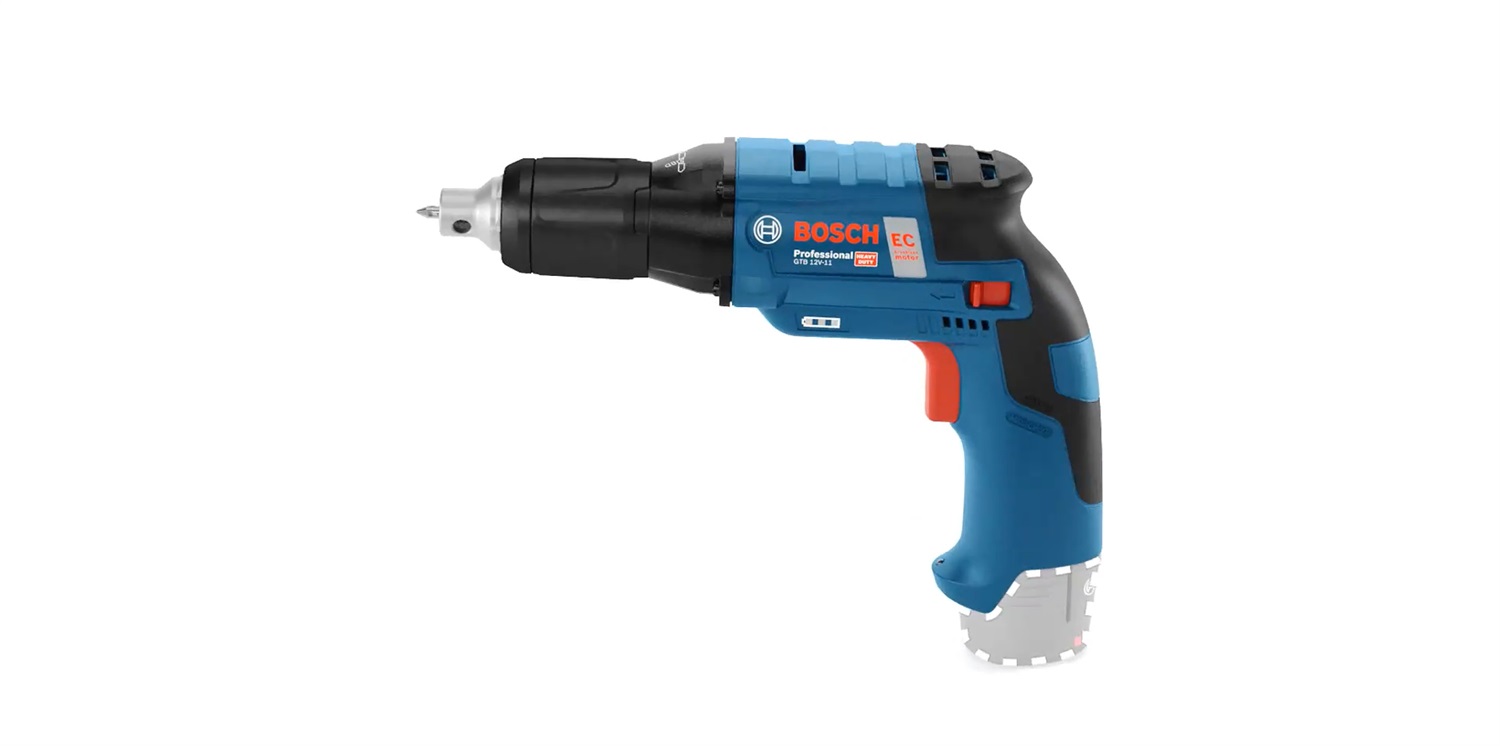Bosch GTB 12V-11 Avvitatore per Cartongesso Professionale a Batteria - 3000 Giri/min, 0,9 kg, Design Compatto