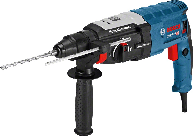 Bosch GBH 2-28 Professional Martello Perforatore SDS-Plus 880 W con Valigetta, Energia Colpo 3,2 J, Foratura Calcestruzzo 28 mm